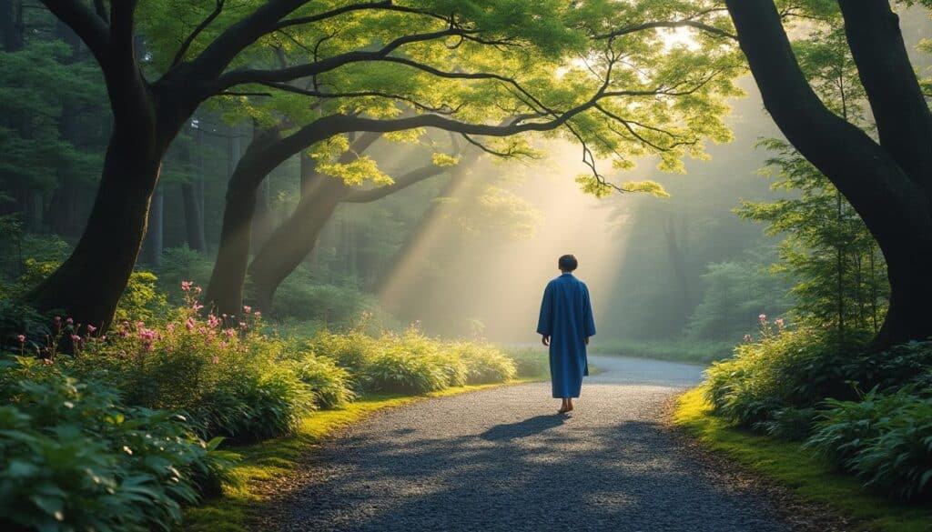 découvrez le shinrin-yoku, l'art japonais de la baignade en forêt, et laissez-vous envoûter par la nature apaisante de kyoto à nara.