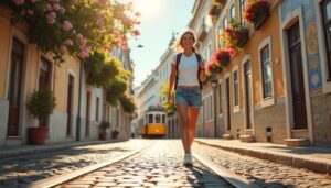 découvrez lisbonne à travers une marche de 20 000 pas qui éveille les sens et maintient une humeur au beau fixe, pour un voyage alliant découverte et bien-être.